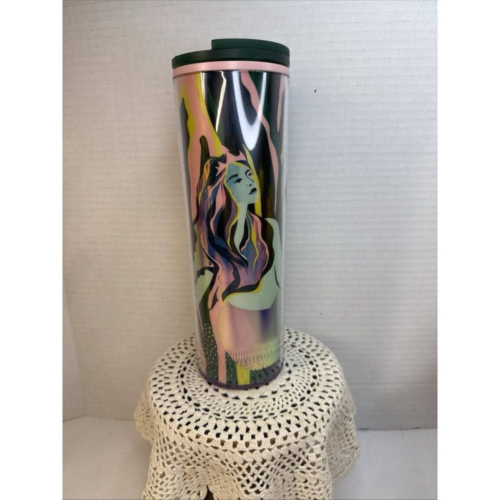 NEW Starbucks 2024 Spring Anniversary Siren Mermaid Bottle 16oz Tumbler